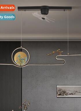 New Chinese style dining room ceiling fan light bar Chinese