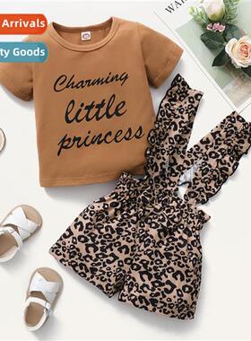 Girls spring  fall  2021 new n letters printed short-sleeved