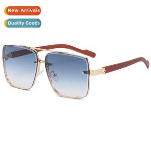 cut grain new sunglasses edge beam double legs wood 2S316