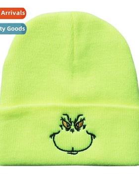 carto carto GRINCH green  mster Grinch embroidered knted cap