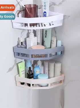 Triangle bathroom storage rack free corner rack bathroom sin