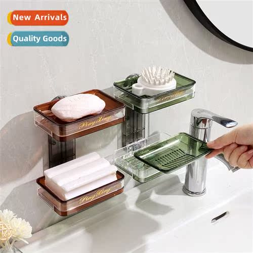 Creative hole-free soap box bathroom draining wall-mounted s