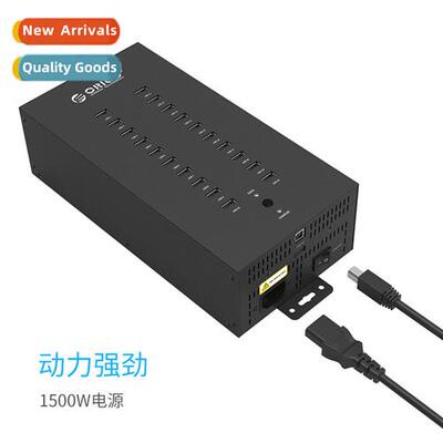 Industrial 20-port USB cell phe group ctrol hub U disk expan