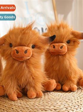 New Highl Cow simulati cow Scottish yak doll lg-ed cow high