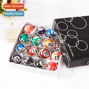 Simulati Billiard Keychain Small Pool Jewelry Pendant Billia