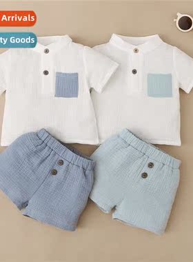 Boys spring  autumn  2022 new n small gentleman short-sleeve