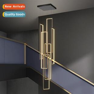 Staircase chelier modern simple villa duplex hollow lt rotat