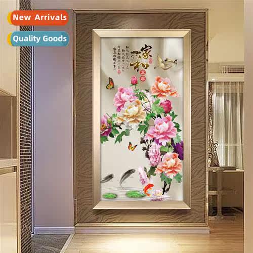 A large cross stch new modern Chinese living room vertical v