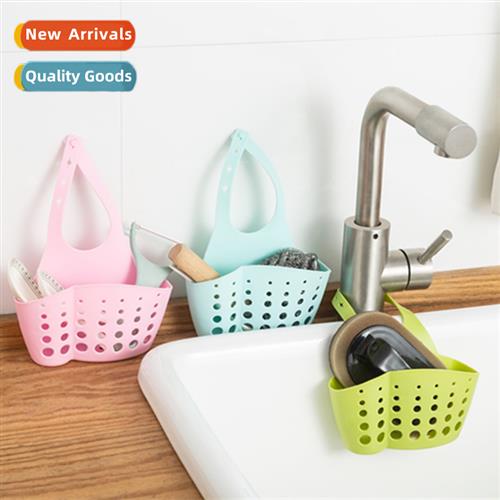 Creative Adjustable Snap-in Sink Storage Basket Kchen Shelf