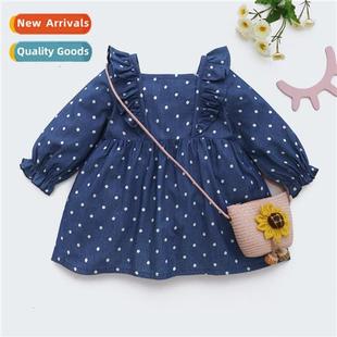 fall 2022 new Girls spring sleeve childrens