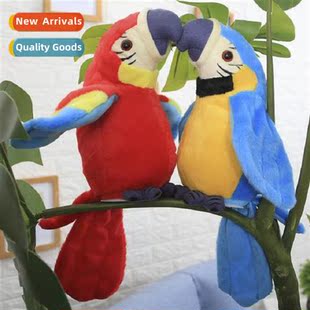 New Electric Plush Toy Parrot Electric Recording Talking Par