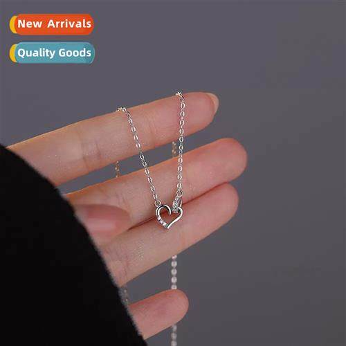 2023 New Heart to Heart Necklace Women wh Diamds Summer Prem