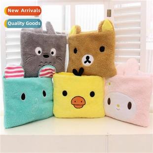 folding blanket baby Totoro fleece carto coral