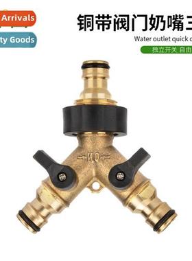 Copper wh valve nipple tee water pipe nipple quick cnect div