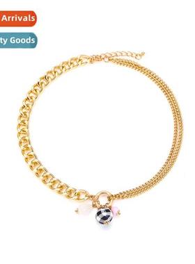 Fashi temperament new hollow necklace thick secti tanium ste