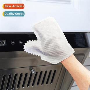 woven gloves wet Lazy cleaning dry household wipes