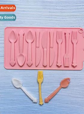Knife and fork chocolate 223 silice mold cake, ice cream, pu