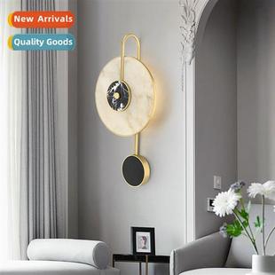 creative marble art luxury lamp modern wall Light bedside
