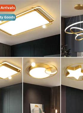 Scinavian light luxury LED living room lights gold whole hou