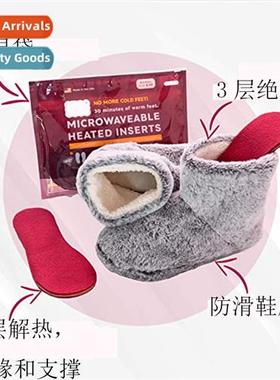 Microwave Heated Slippers Foot Cover Warm Boots wh Heated In
