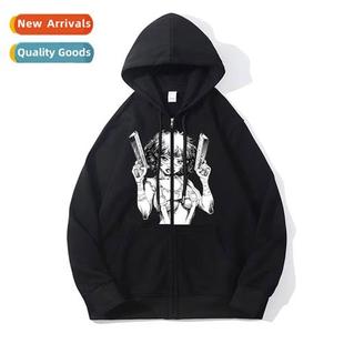 Picture Zipper Gun Girl Big Trendy Sweatshirt New 2022