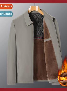 Jacket mens business 2023 new coat in  elderly simple leisur
