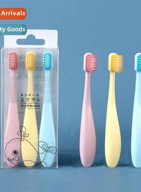 Home 3pcs  Fatty 2-6 years old children candy color toothbru
