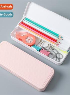 2140 Plastic Double Layer Statiery Box Student Pencil Case S