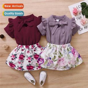 short fall floral blouse sleeved new 2020 spring Girls