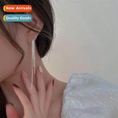 Show face thin fairy lg tassel earrings female persalized fl
