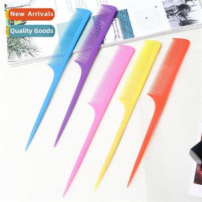 Colorful Lg Tail Hairdressing Comb Sharp Tail Comb Picking C