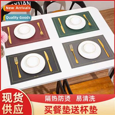 Scinavian style imati lear placemats waterpro  oilpro placem