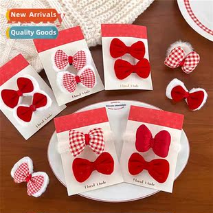 childrens new temperament bow Autumn accessories winter