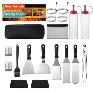 Stainless Steel Thickened BBQ Tools Set Teppanyaki Frying Sp