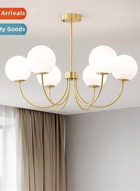 Creative Scinavian all copper glass light luxury lamps  lant