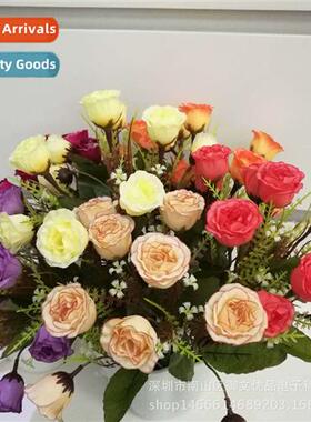 Vintage simulati flowers autumn colour reuni rose artificial