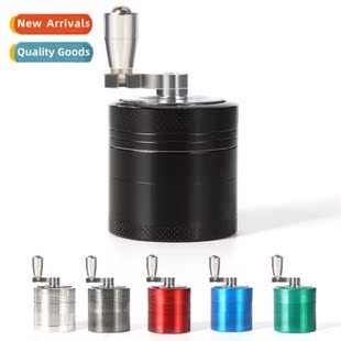 4 layers h crank zinc alloy grinder 40mm filler cigarette cr