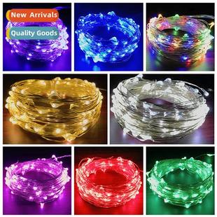 copper wire box star gift led cake Full lights