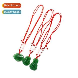 Imati Jade Beaded Guanyin Buddha Necklace Imati Jade Pendant