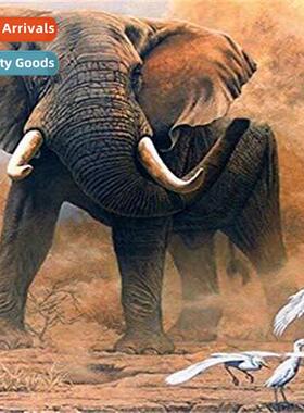 Diamd painting new DIY elephant full  round diamd hmade poin