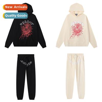 Singer Letter Sp5der Spider Web 55555 Foam Sweatshirt Mens