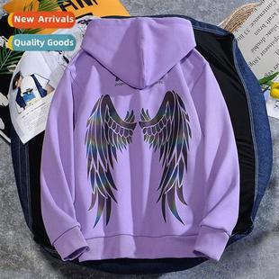 dazzle color pullover tide head lapel flower ins printing