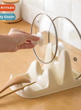 Pot lid rack sting spatula spo shelf kchen countertop househ