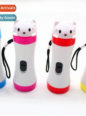 Cute compact flashlight for kids Carto kids portable flashli