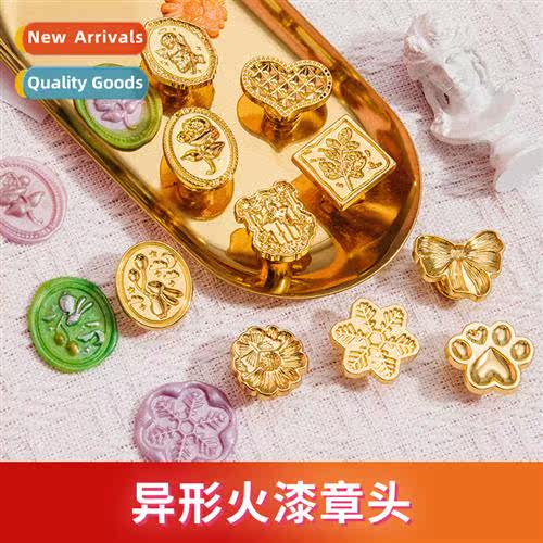 Fire Lacquer Stamp Head Shaped Multiple Styles Fire Lacquer