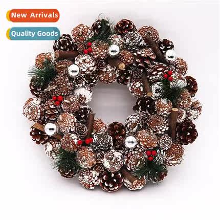 New Christmas decoratis 37cm whe pinece wreath LED light-emt