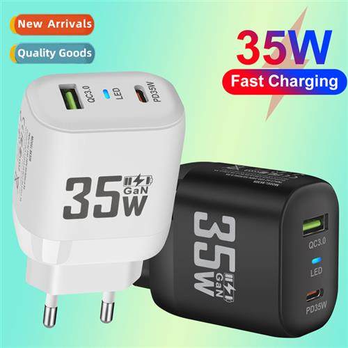 35W Gallium Nride GaN Fast Charger QC3.0 Charger US/EU/UK St