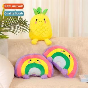 home cute cushi cut cloud pillow toys Rainbow plush
