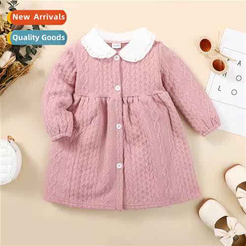 Girls Spring  Autumn 2023 new n middle  small children solid