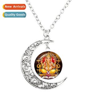 Ganesh Hindu Gods and Goddesses Mo Necklace God  Wealth Indi